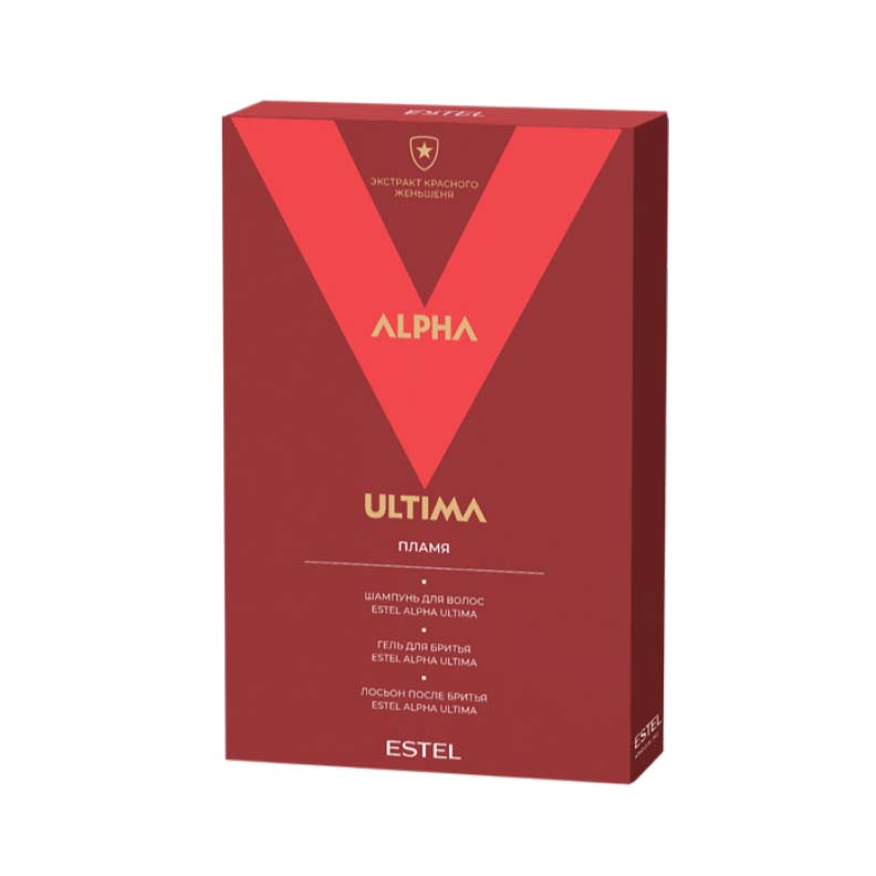 ESTEL ALPHA ULTIMA Набор для бритья (шампунь 300+гель д/бритья 100+лосьон п/бритья 100)