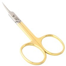 НСС 5 GOLD, ножницы для кутикулы, зауженные лезвия, плечики, золотое покрытие