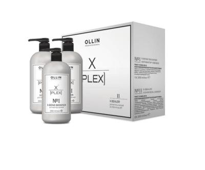 OLLIN X-PLEX НАБОР (№1 X-Bond Booster Активатор связей 1х250мл; №2 X-Sealer Усилитель связей 2х250мл
