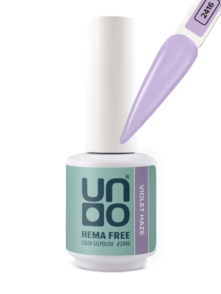 UNO, HEMA FREE, Гель-лак 2416 Фиолетовая дымка - Violet Haze, 10 г 