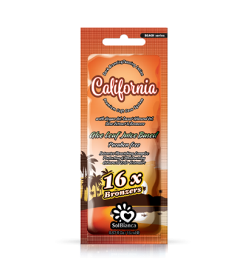 Крем California (16) c маслом арганы,маслом сладкого миндаля,экстрактом розы и бронзантами 15 мл