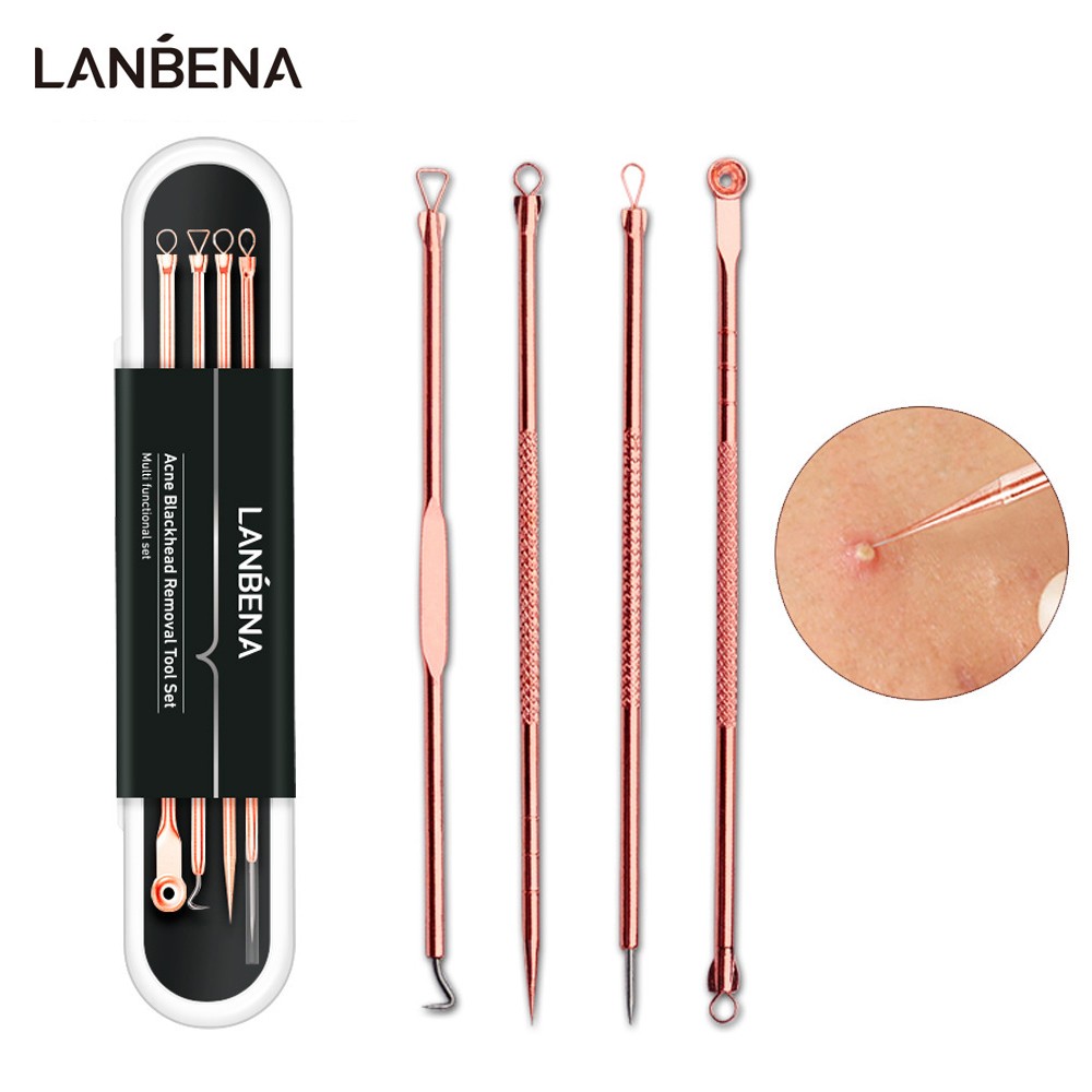 Lanbena Набор инструментов для чистки лица Цвет розовое золото