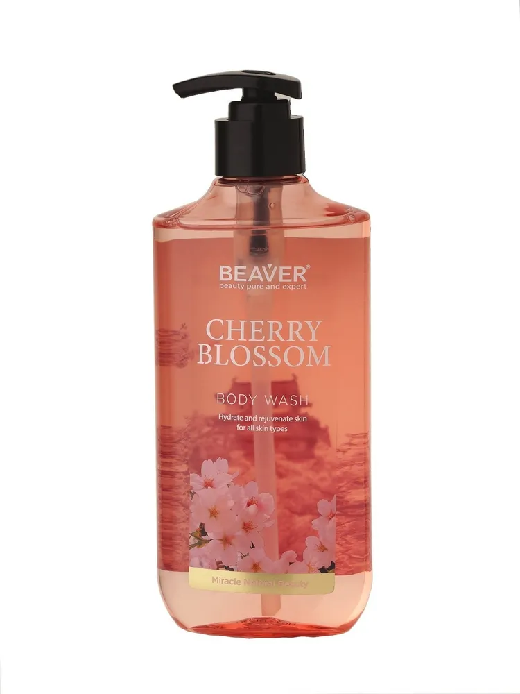 BEAVER, Гель для душа с экстрактом цветка Вишни, 400 мл.
