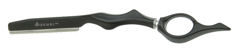 Бритва филировочная с вращающимся кольцом со станком DEWAL 