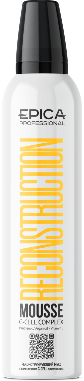Epica Professional Реконструирующий мусс с комплексом G-CELL и пантенолом  «RECONSTRUCTION», 250 мл.