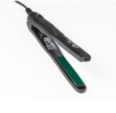 Утюжок мини-гофре Зигзаг турмалин черно-серебристый, 25Вт