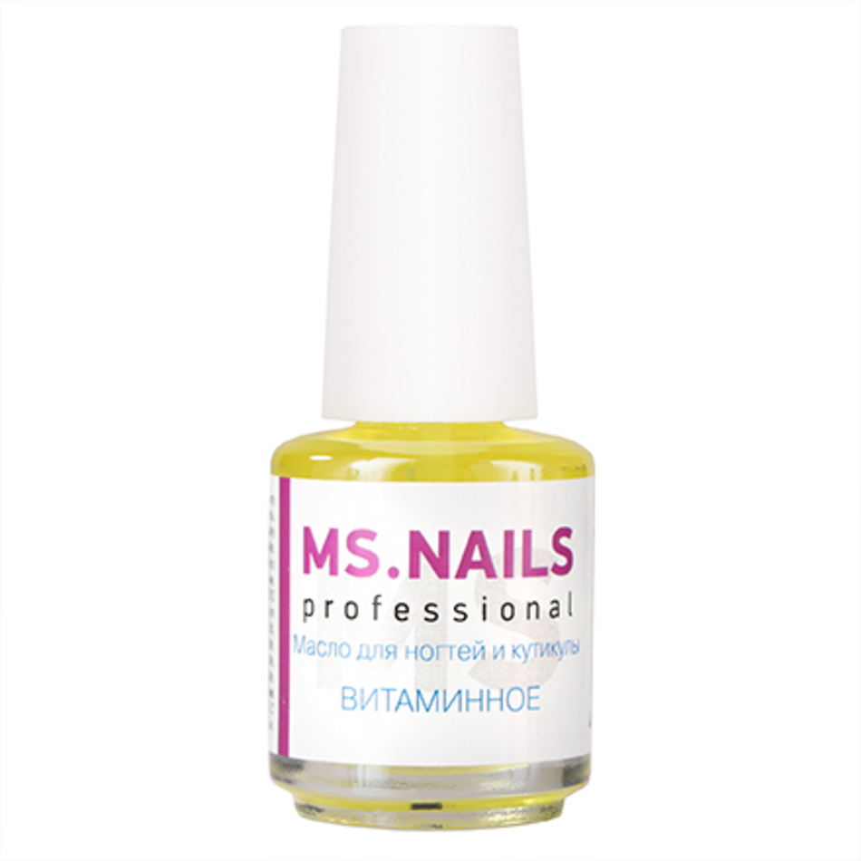 MS NAILS Масло для ногтей и кутикулы ВИТАМИННОЕ, 15 мл