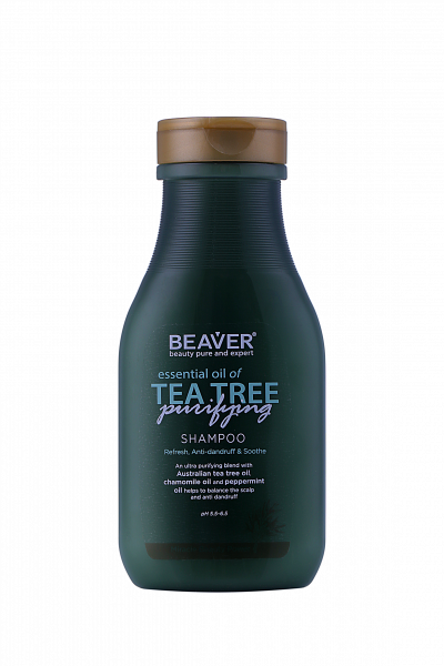 BEAVER, Шампунь с маслом Чайного дерева, 60 мл.