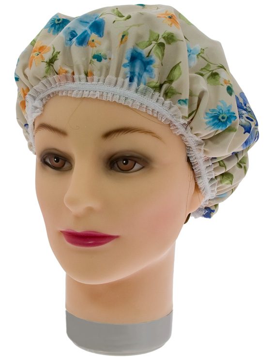 Шапочка для душа и химической завивки со шнурком