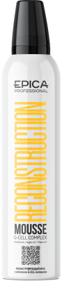 Epica Professional Реконструирующий мусс с комплексом G-CELL и пантенолом  «RECONSTRUCTION», 250 мл.