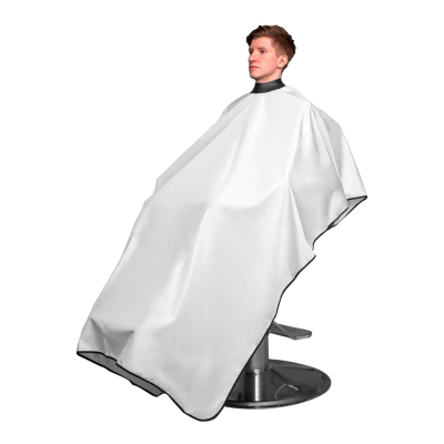 Пеньюар с неопреновым воротником REBEL BARBER Crystal White