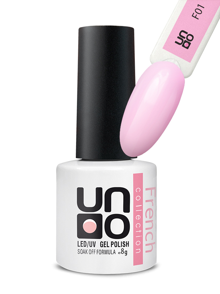 UNO, F01 Гель-лак цветной French Collection, 8 г 