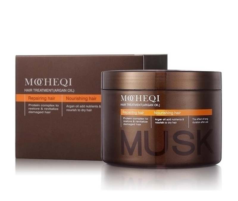 MOCHEQI Восстанавливающая протеиновая маска для волос с пантенолом, 500мл