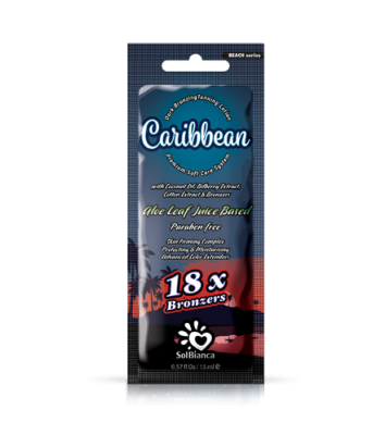 Крем Caribbean (18) с маслом кокоса,экстрактом ягод черники,экстрактом хлопка и бронзантами