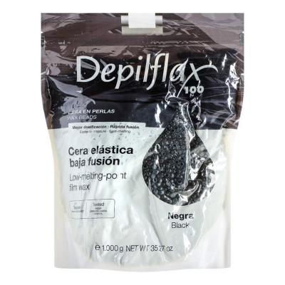 Depilflax Воск Пленочный EXTRA Elastic, в гранулах, Черный 1000 гр