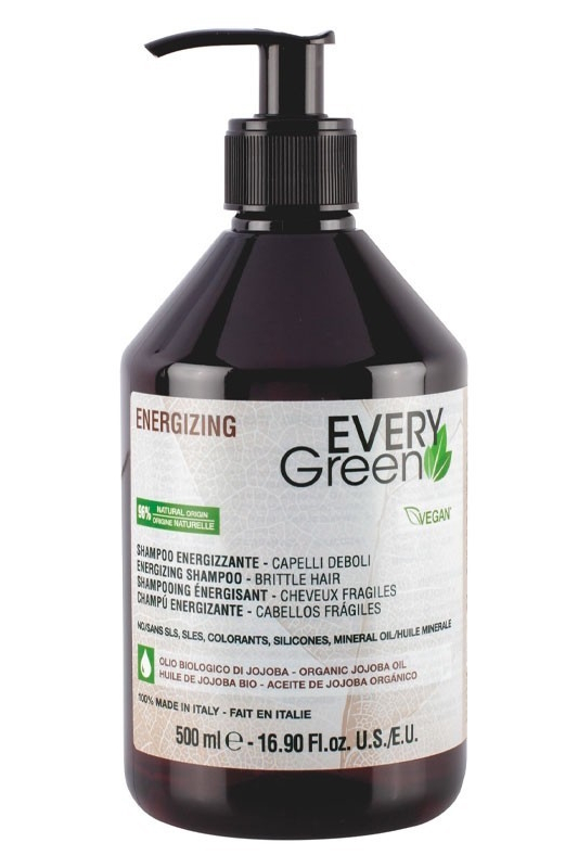 EG VEGAN ENERGIZING SHAMPOO BRITTLE HAIR Шампунь от выпадения и для стимуляции роста волос 500 мл