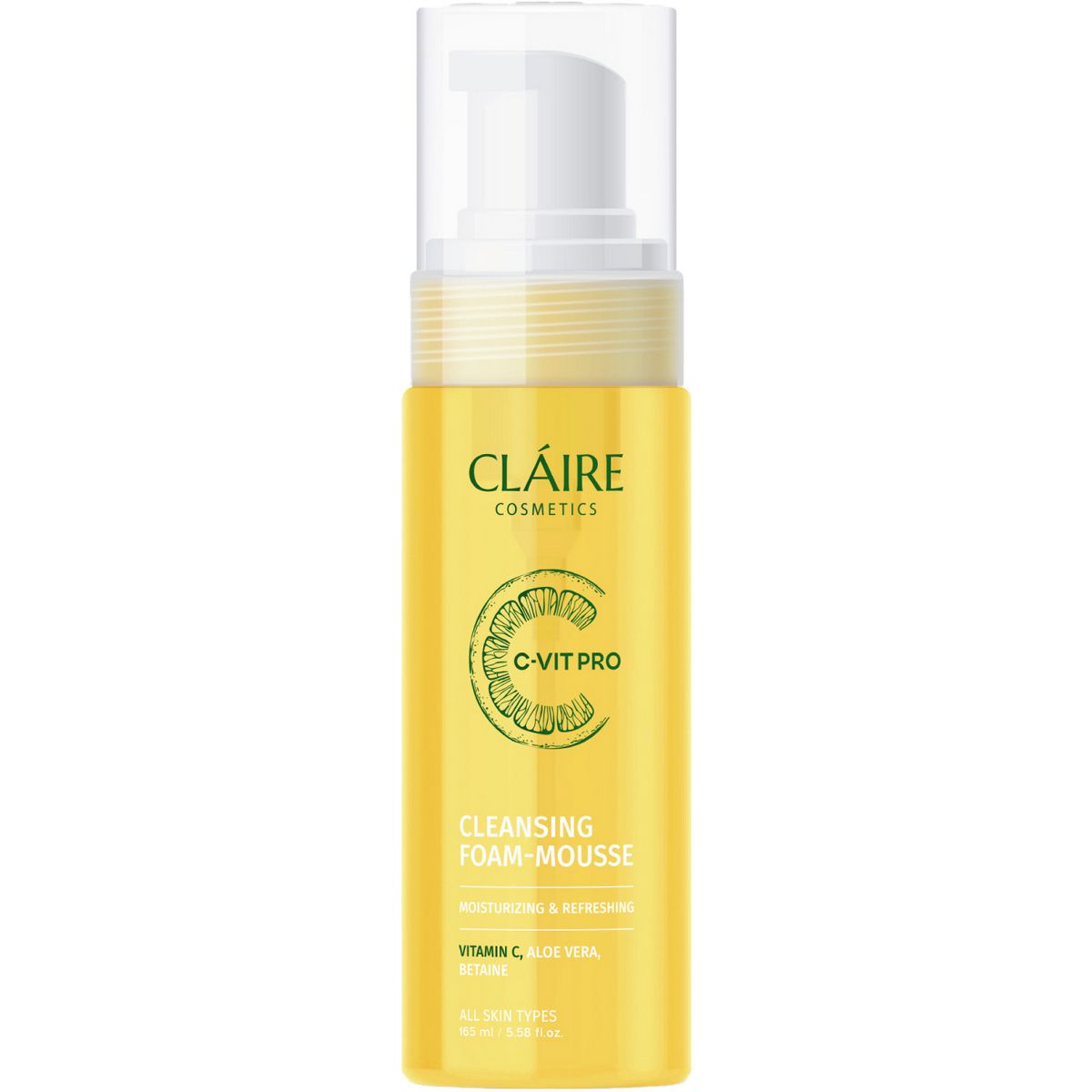 CLAIRE C-VIT PRO Пенка-Мусс для умывания Очищающая, 165мл