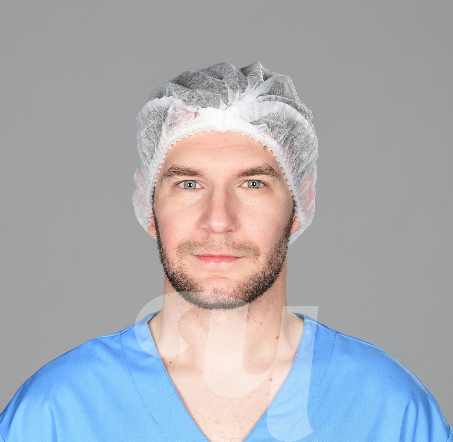 Шапочка Шарлотка белая 50шт/упк Чистовье