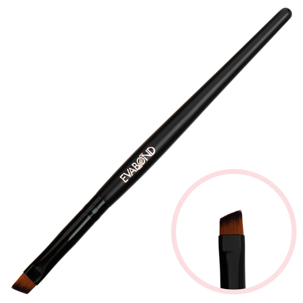 Кисть макияжная для бровей скошенная №4 Black