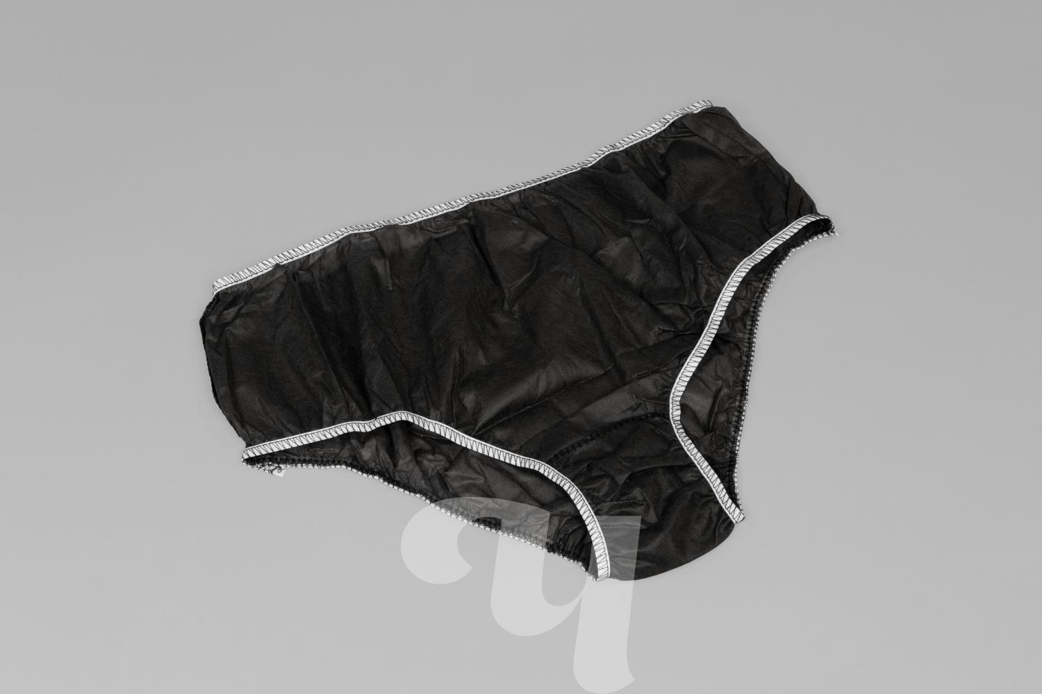 Трусы плавки мужские Спанбонд Черный р.56-58 10 шт/упк