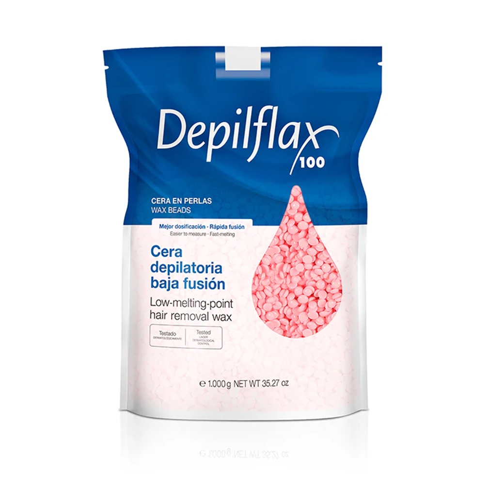 Воск Горячий, в гранулах Розовый (пластичность 4AB) Depilflax 1000гр  