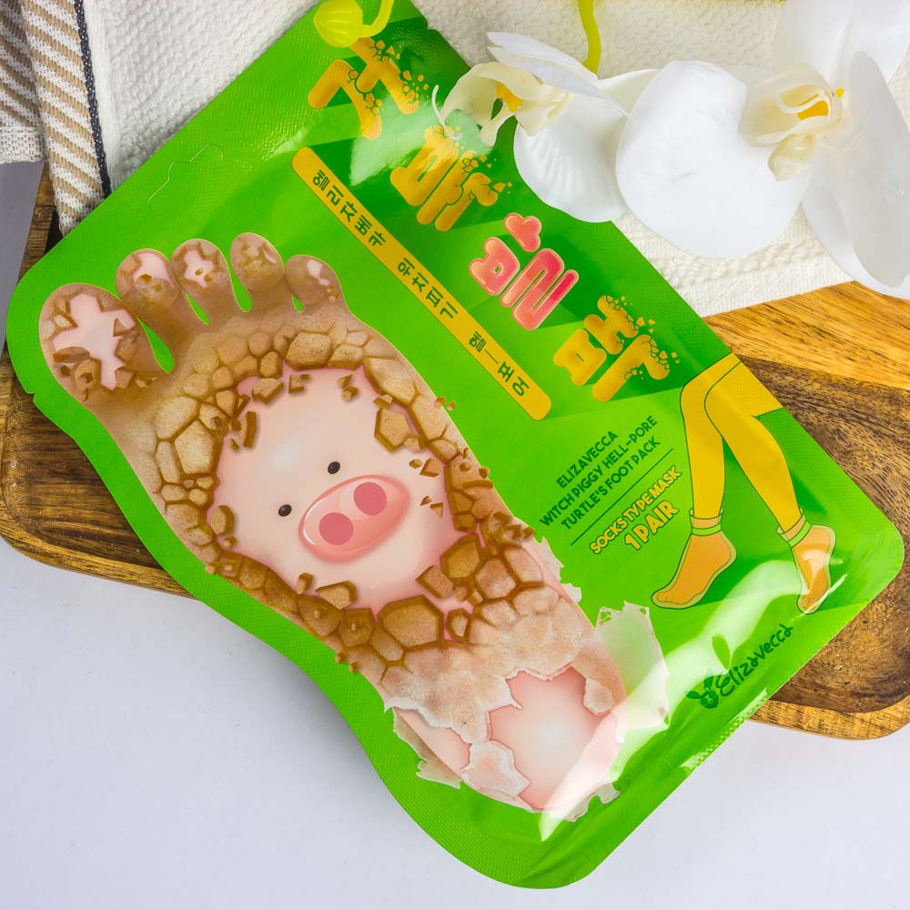 Elizavecca Маска-носочки для ног - Witch piggy hell pore turtle's foot pack, 40гр