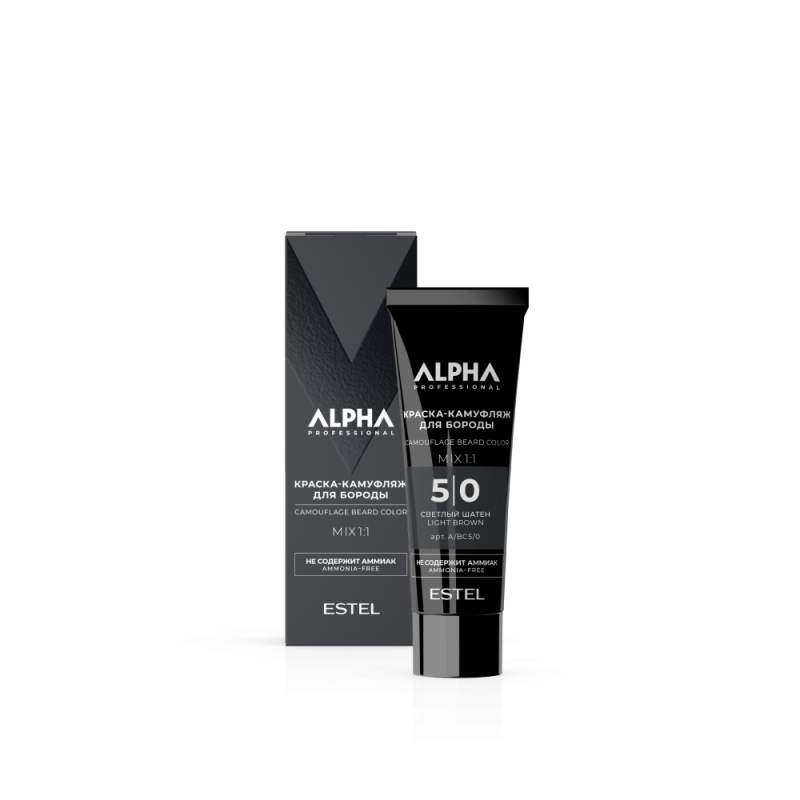 ESTEL ALPHA PRO Краска-камуфляж для бороды 5/0, 40 мл