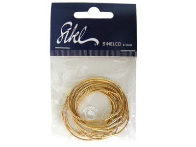 Резинки для волос 10 золотые. SIBEL