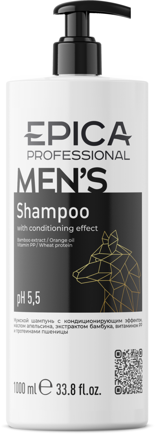 EPICA Professional Men's Мужской шампунь, 1000 мл.