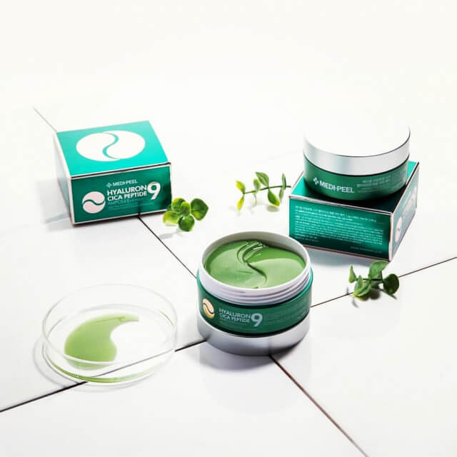 Medi-Peel Патчи гидрогелевые УСПОКАИВАЮЩИЕ Hyaluronic Cica Peptide 9 Ampoule Eye Patch, 60 шт