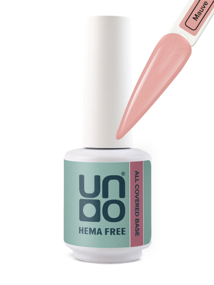 UNO, HEMA FREE, Гель-лак базовый All Covered Base Gel, 10 г Muave 