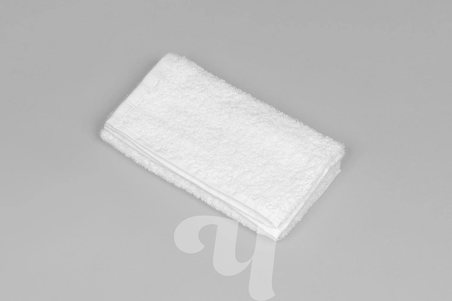 Полотенце махровое, 40х70 см, белый, 1 шт/упк