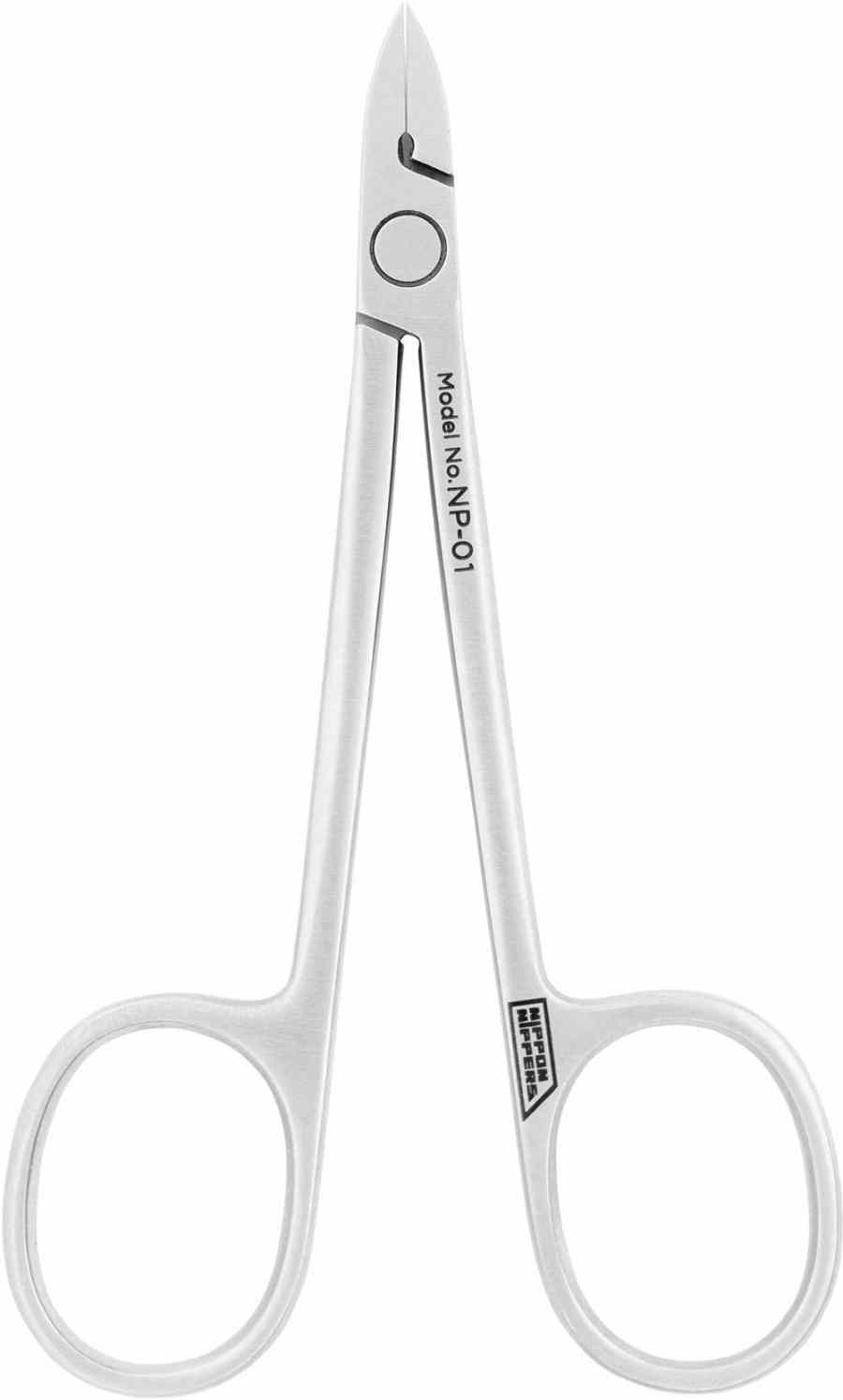 Nippon Nippers. Кусачки для педикюра "Глазки". Лезвие без пятки 9 мм. Матовые