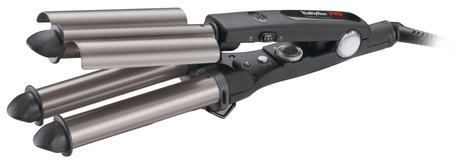 Плойка тройная титан+ турмалин (22,19,22мм) для создания волн