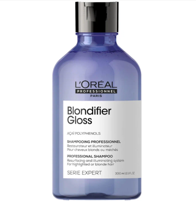 Шампунь Loreal Blondifier Gloss для осветленных, 300 мл