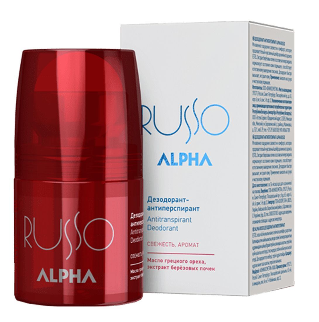 ALPHA RUSSO Дезодорант-антиперспирант для тела, 75 мл
