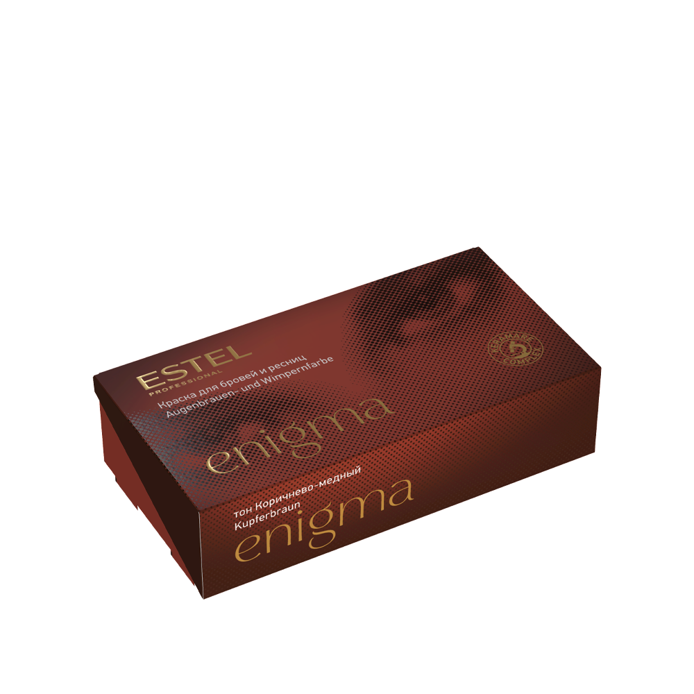 ESTEL ENIGMA Краска д/бровей и ресниц (класс.коричневый) 20/20мл