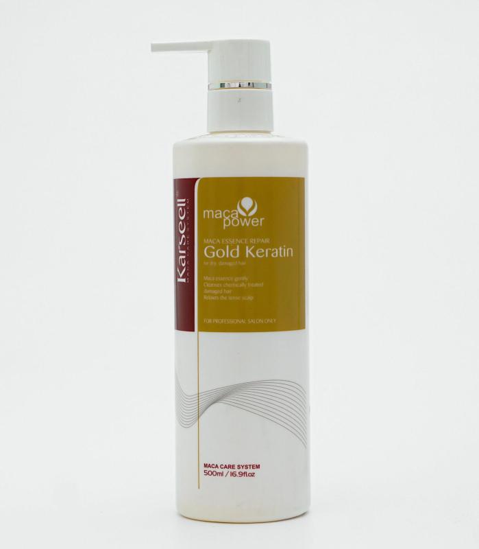 Karseell MACA ESSENCE REPAIR GOLD KERATIN Кератин для разглаживания и выпрямления волос 500ml