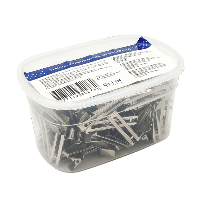 Зажимы металлические 46 мм (100 шт) OLLIN Professional