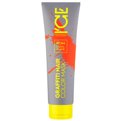 ICE Тонирующая маска для волос Коралловая, Coral Flame, 140 мл