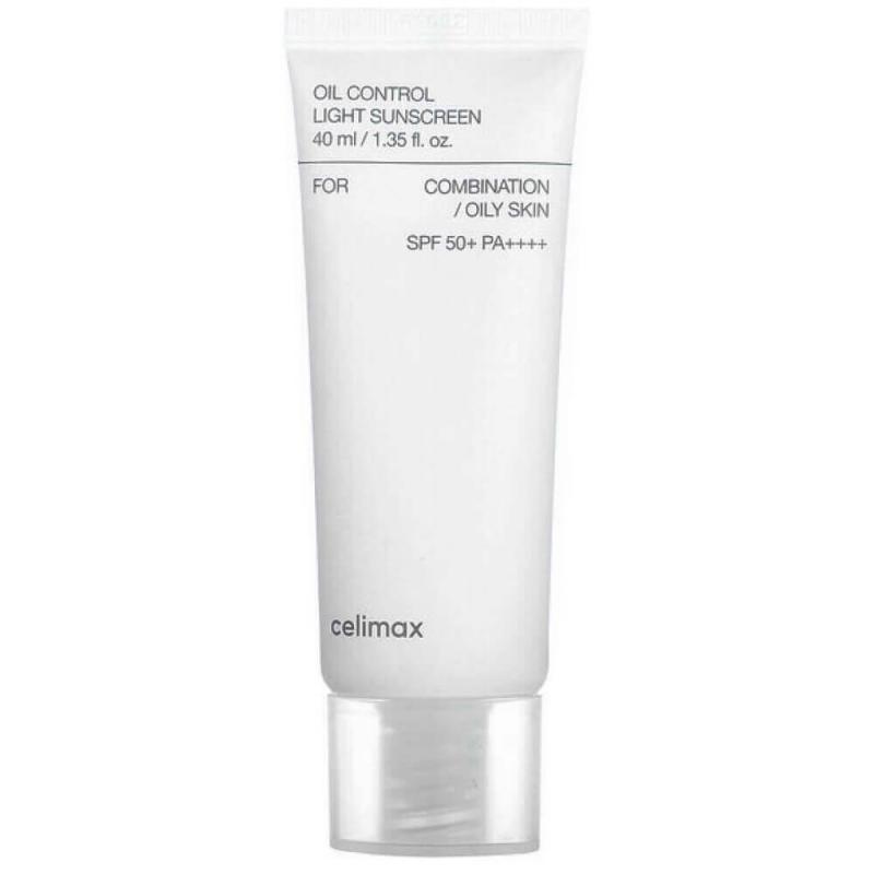 Celimax Себорегулирующий лёгкий солнцезащитный крем Oil Control Light Sunscreen SPF50+PA++++, 40мл