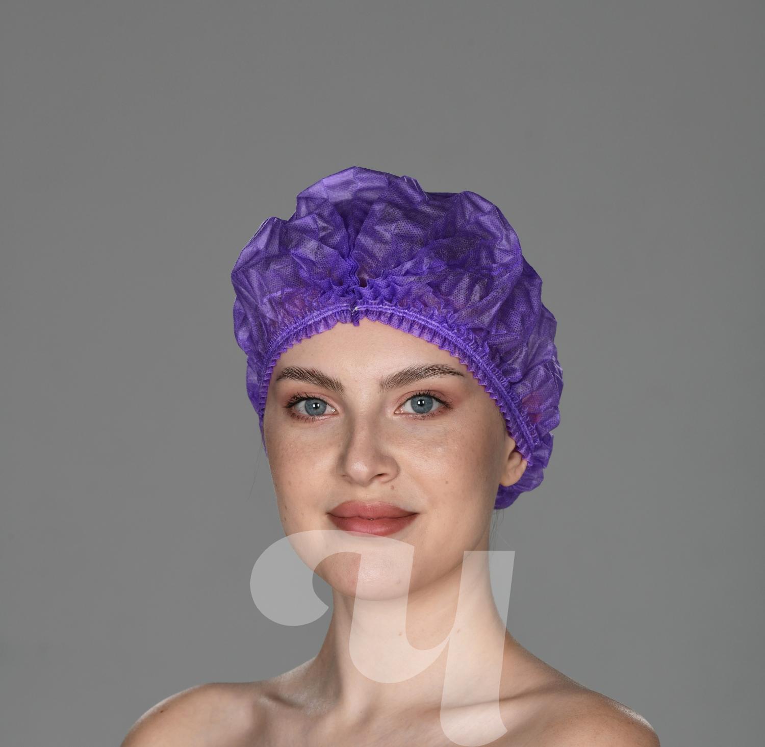 Шапочка Шарлотка сиреневая 50шт/упк Чистовье