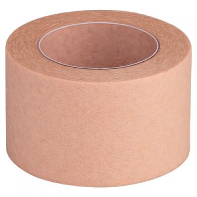 Скотч безворсовый бежевый на бумажной основе широкий, 10 м