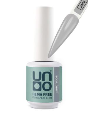 UNO, HEMA FREE, Гель-лак 2403 Cерый - Sool Grey, 10 г 