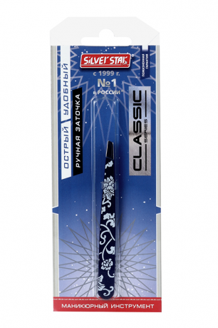 пинцет, косой цветной Silver star