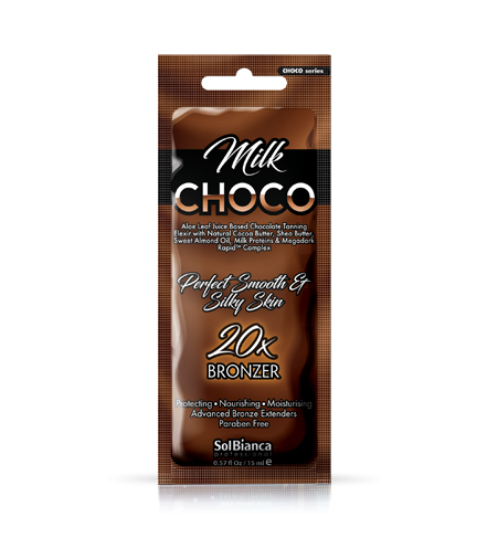 Крем Choco Milk(20) с маслом какао,маслом ши,маслом миндаля,протеинами молока и бронзантами 15мл