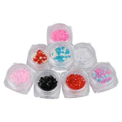 Стразы полимерные, в баночке 100 шт. (в ассорт.)