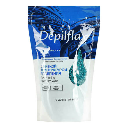 Depilflax Воск Пленочный EXTRA Elastic, в гранулах, Синий 250 гр 