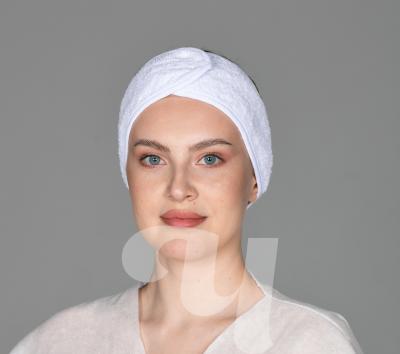 Повязка для волос махровая на липучке 1 шт/упк