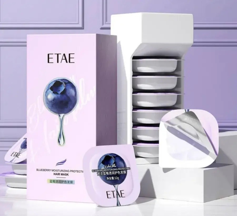 ETAE Маска для волос в саше с экстрактом черники увлажняющая, 12Г